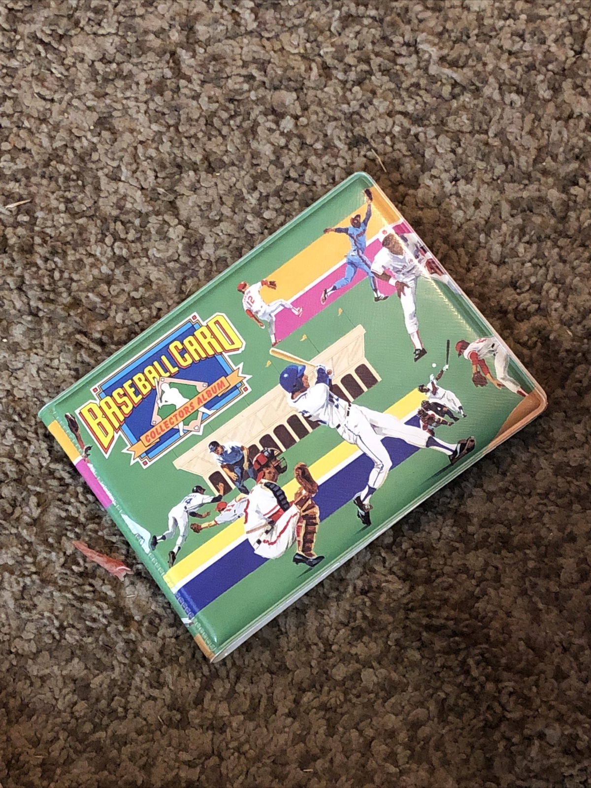 Baseball Card Collectors Album 1988 Card Binder Holds 24 Cards-image