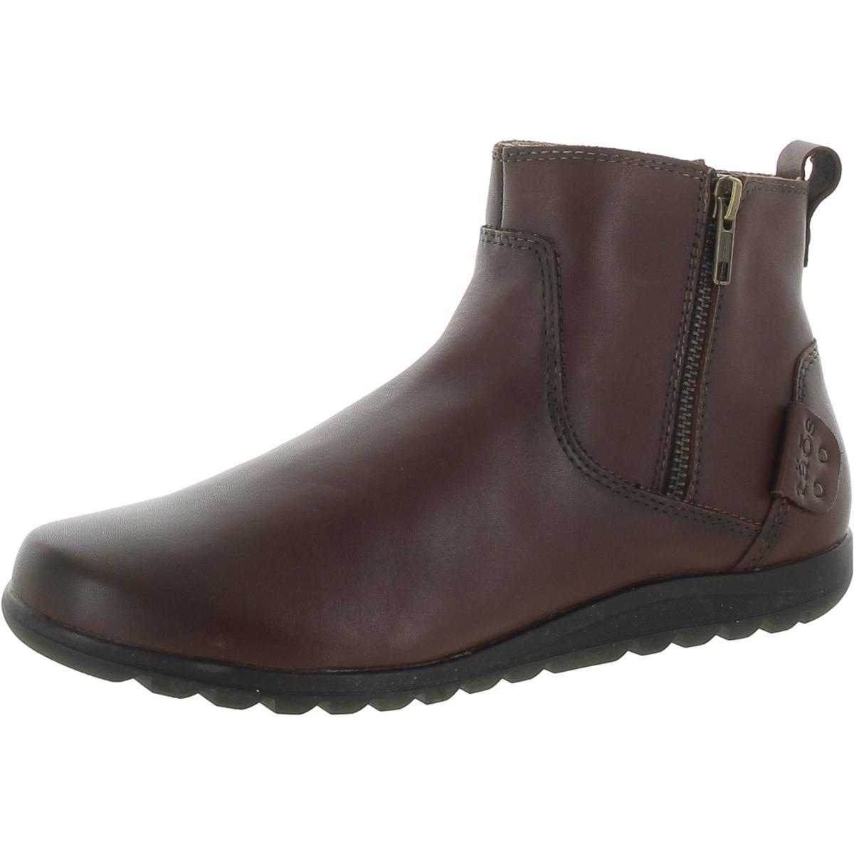 Женские комфортные ботильоны из коричневой кожи Taos 8 среднего размера (B,M) BHFO 6687