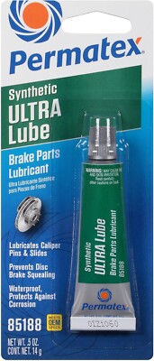 Permatex Ultra Disc Brake Caliper Lube Grease Sleeves Bushings Pistons Pin 0.5oz