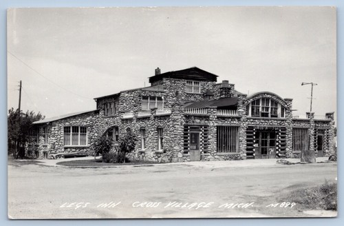RPPC Legs Inn Cross Village Michigan vers 1930