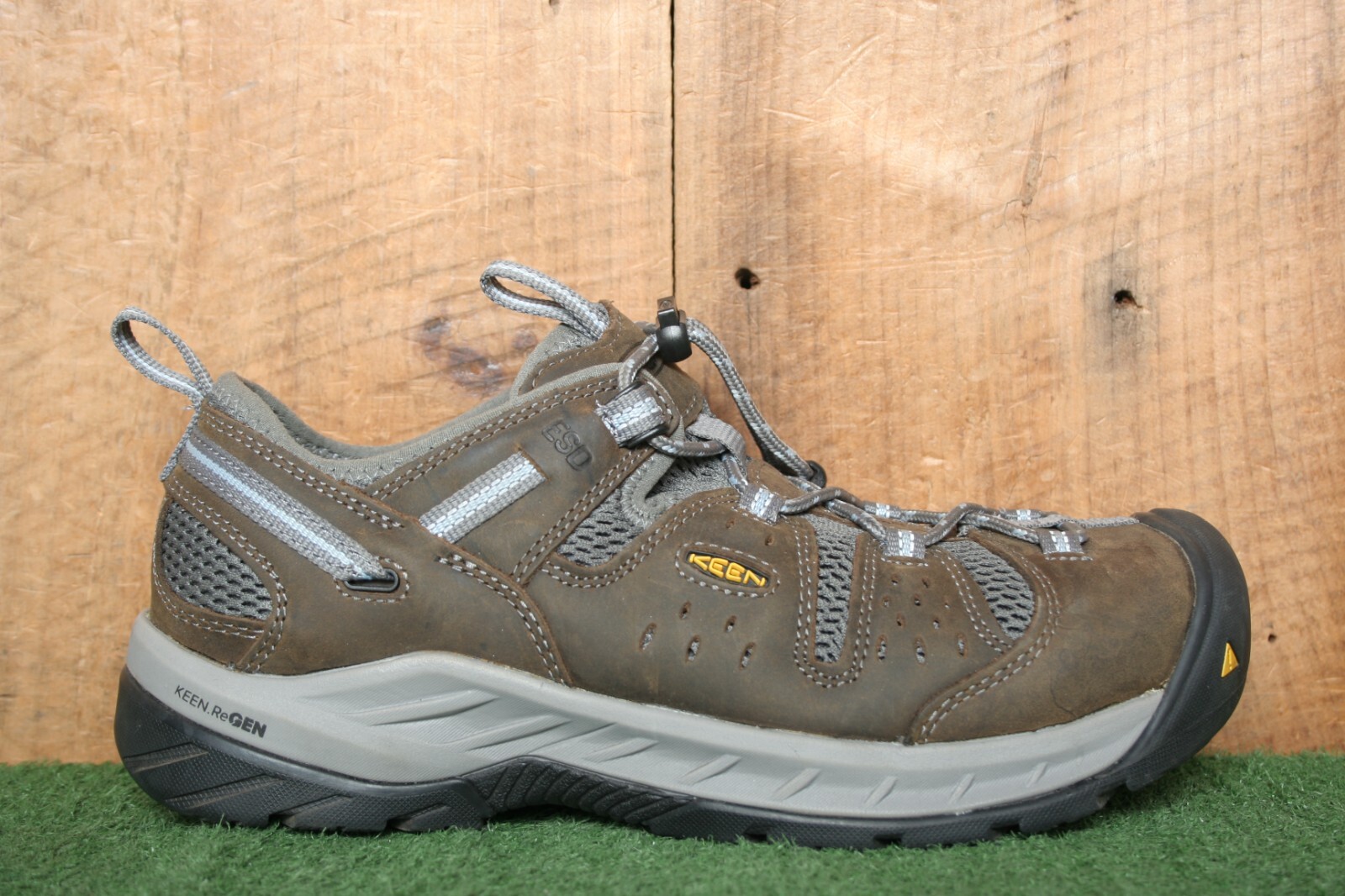 Scarpe da lavoro donna KEEN 'Atlanta Cool II' pelle marrone ESD punta acciaio tg. 10W