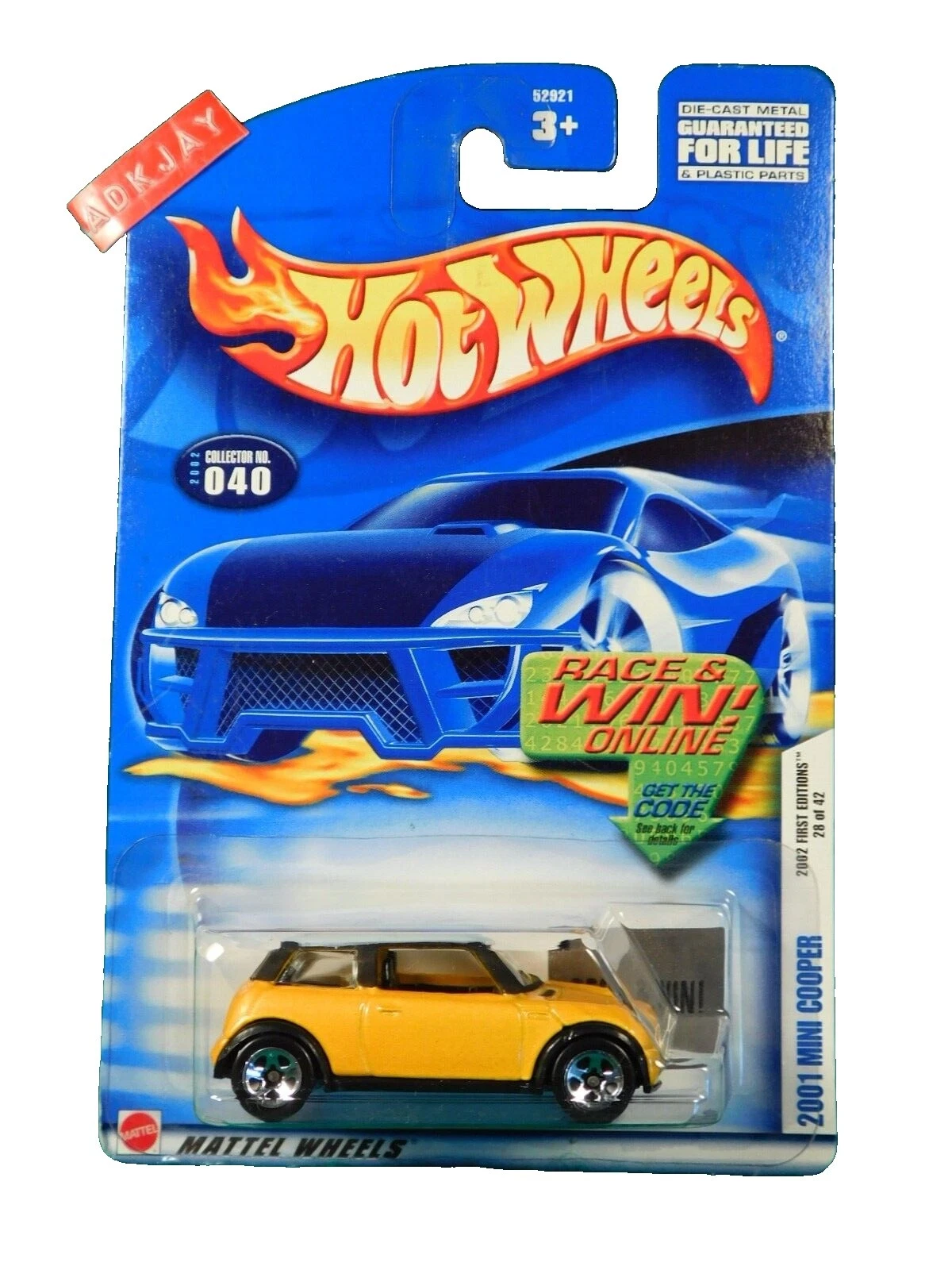 Hot Wheels Mini Cooper Plástico Veículos de brinquedo e de metal fundido