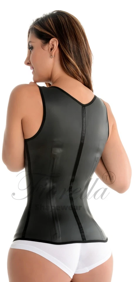 Latex Vest Waist Trainer Corset Cincher Chaleco Fajas Colombianas Reductoras  - Image 2 of 3