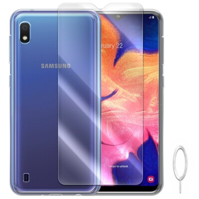Screen Protector&Waterproof TPU Case&Pin for Samsung Galaxy A10 2019 SM-A105M US