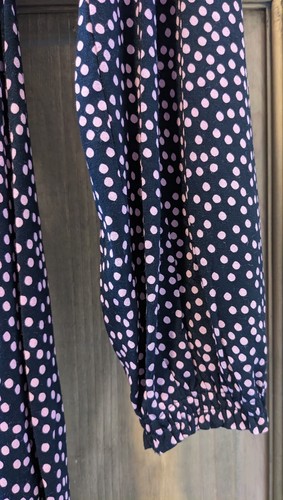Abito midi M&S Collection nero/rosa cravatta vita a macchie collo a V taglia 14 - Foto 5 di 7