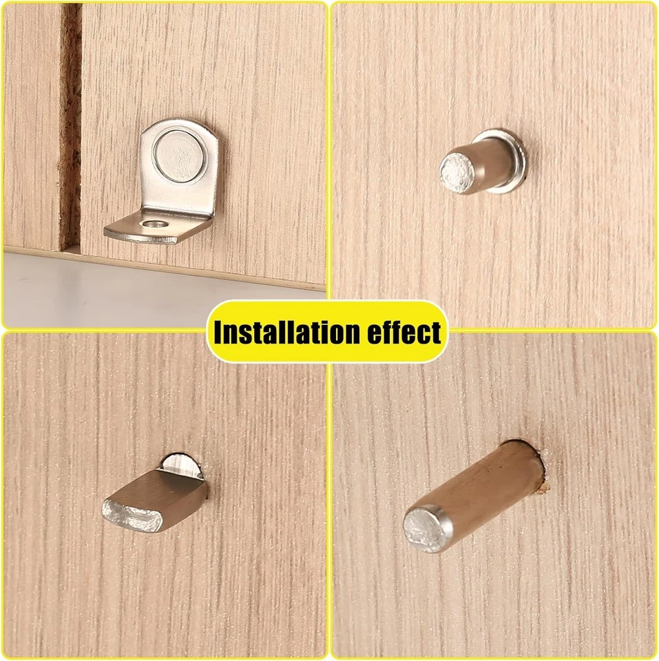 Kit de 120 piezas de pasadores de estante, 4 estilos de clavijas de soporte de estante, clavijas de estantería de 5/6 mm para estante Foto 3 de 4