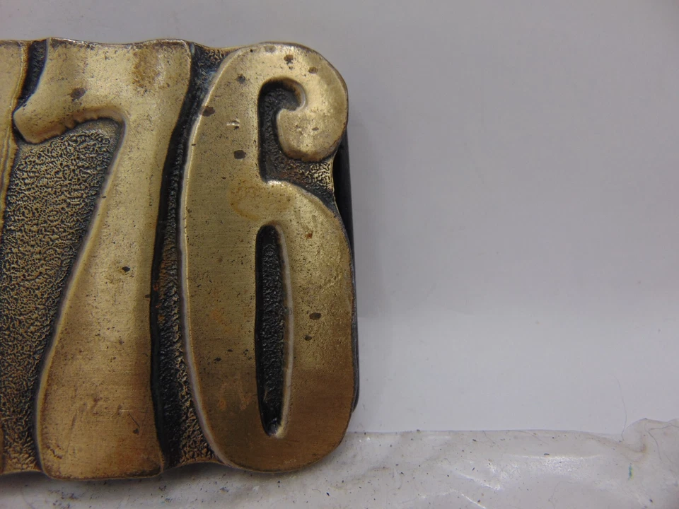 Vintage 1776 LEWIS BUCKLES Company Chicago Belt Buckle Rodeo Cowboy Patriotic - Image 4 of 4