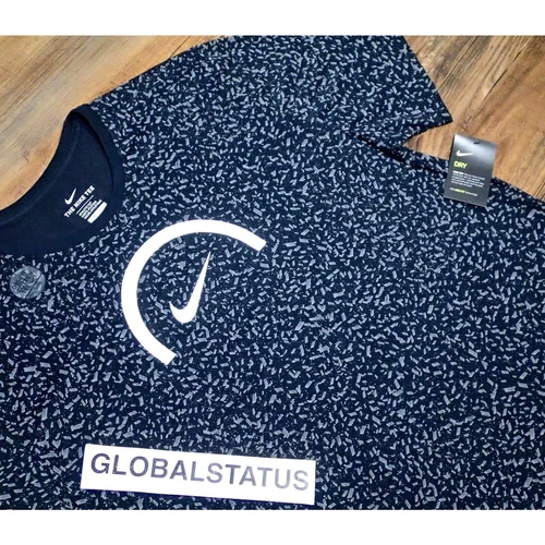 NIKE CORE VERBIAGE ALL OVER PRINT BLACK RETRO BASKETBALL SHIRT SZ 3XL 844462-010