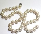 925 sterling silver fresh water pearl necklace 18" vintage estate 56.6g — photo 7