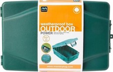 Masterplug Weatherproof Electric Box for Outdoors Green 345 x 220 x 126.5 mm