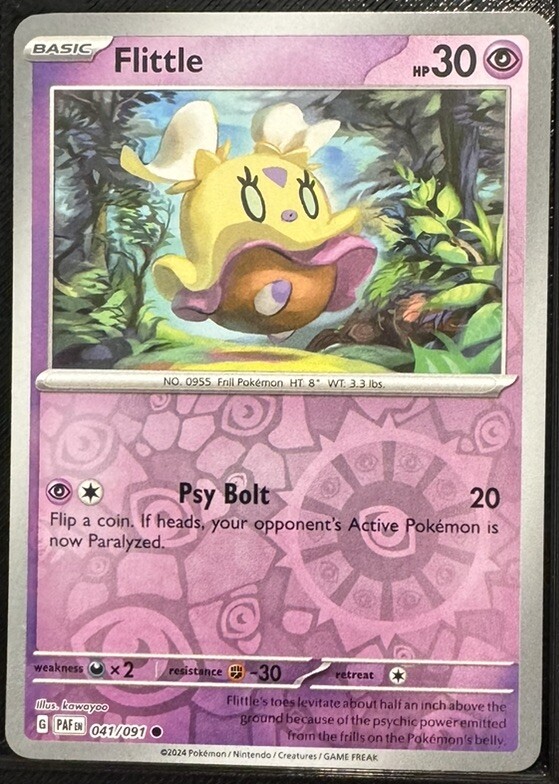 Pokemon - Flittle - 041/091 - Reverse Holo - Paldean Fates - NM/M