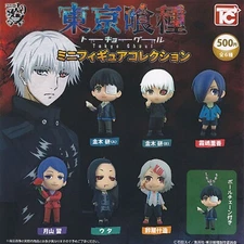 Tokyo Ghoul Mini Figure Collection Capsule Toy 6 Types Full Comp Set Gacha New
