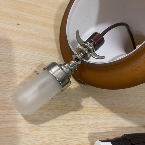 ceiling hanging halogen lamp brown matte finish 2007 - Picture 4 of 6