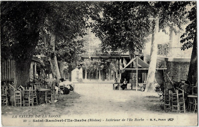 Postkarte - ca. von LYON - Saint-Rambert - L'Ile Barbe - Interieur der Ile Barbe.