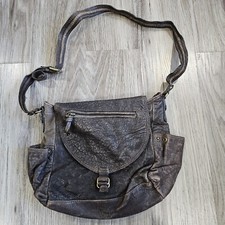 Massimo Dutti Purse Brown Sheepskin Leather S...