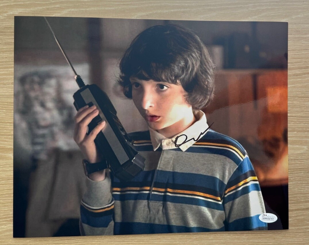 Finn Wolfhard Autographed Signed STRANGER THINGS MIKEY 11X14 PHOTO JSA 