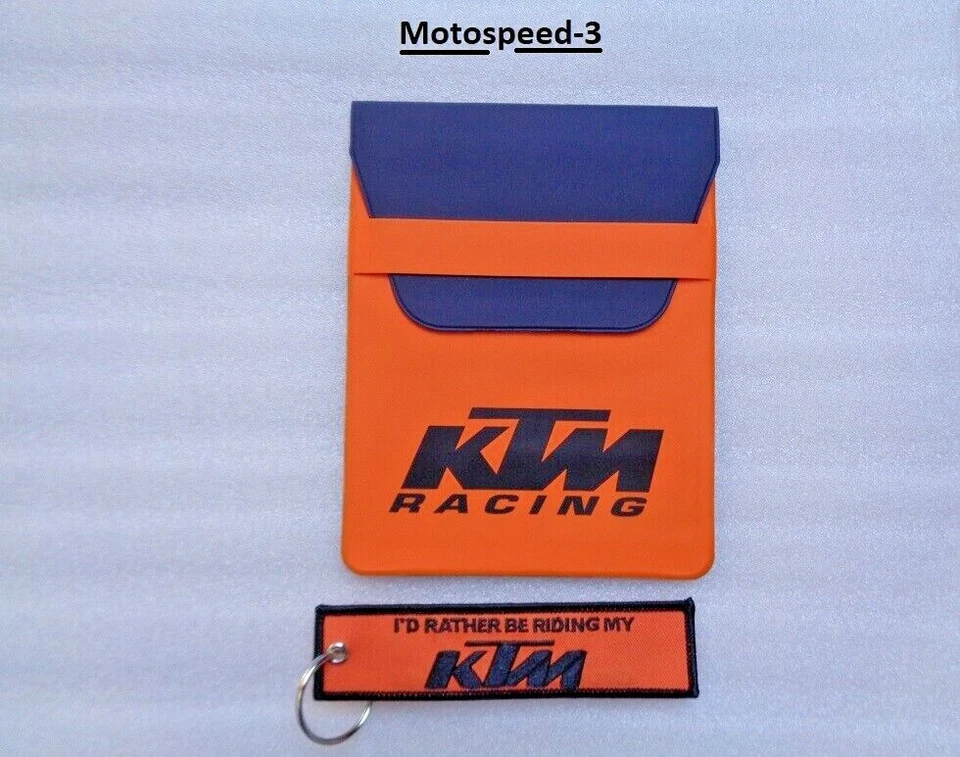 porta documenti ktm + portachiavi in tessuto .