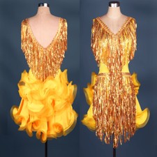 NUOVO abito salsa latino abito da ballo abito latino abito latino abito da torneo #F154