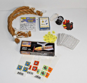 CUB SCOUT GAMES, SPACE DERBY, STICKERS, BEADS, LOT