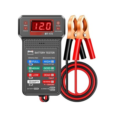 Battery Health Diagnostic Tool Cranking Charging Tester Device for Motorbike Car
