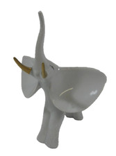 STATUA CERAMICA PORCELLANA ELEFANTE  ALTEZZA 17 CM ANNI 70