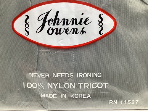 Vintage Johnnie Owen's Nylon Tricot Boxers Gray Medium Sheer See-Through Sexy - Picture 2 of 6