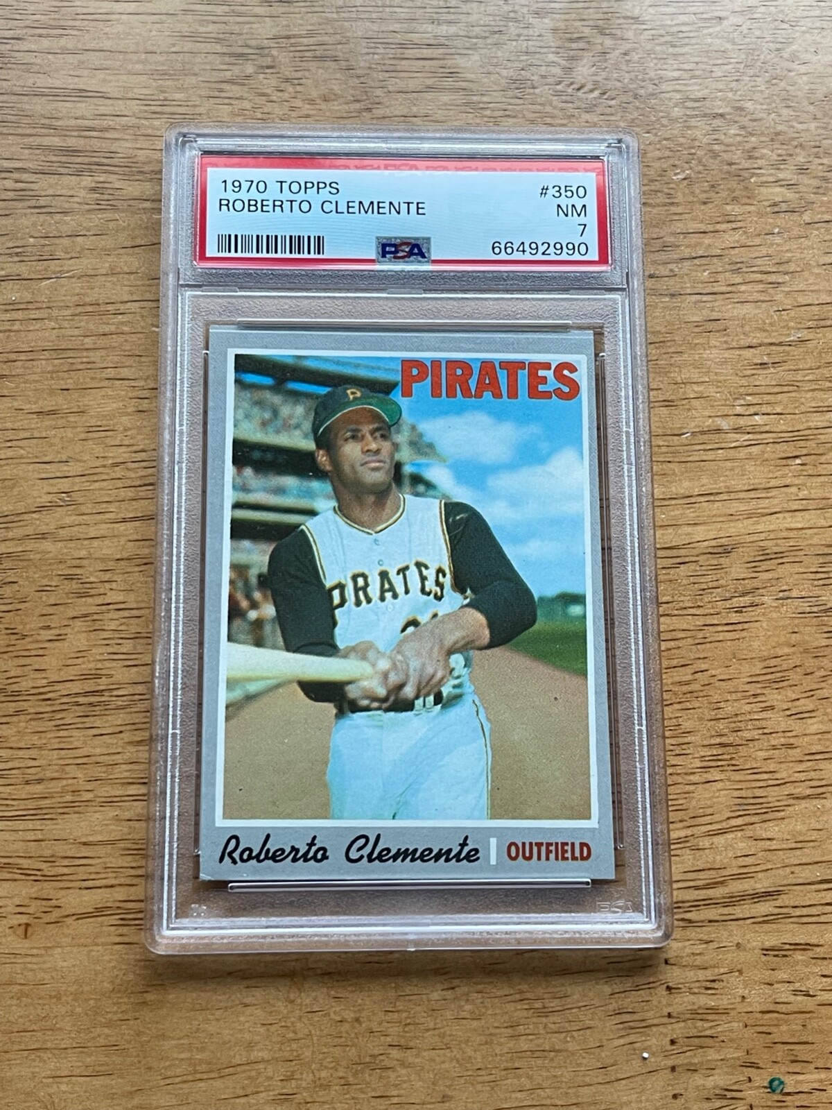 DCC: 1970 Topps Roberto Clemente #350 PSA 7 NM Pittsburgh Pirates HOF