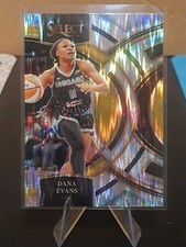 2023-24 Panini Select WNBA Dana Evans SILVER FLASH PRIZM PREMIER LEVEL#73 SKY