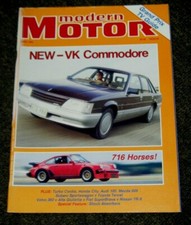 Vintage Australian Car Magazine- Modern Motor Apr 1984 VK Commodore