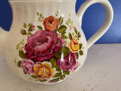 Vintage Arthur Wood England Teapot Roses #6443 Is 7