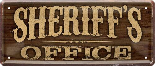  """Sheriff's"" 28x12 cm placa de chapa"  - Imagen 1 de 4