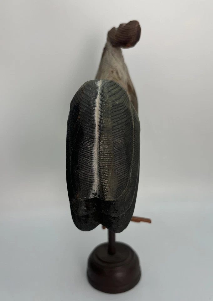 Петух курица резной дерева и металла фигурка статуэтка. Sooo милый! - Изображение 4 из 4