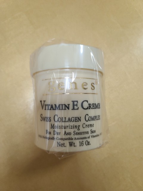 Genes Vitamin E Creme 16-OZ Collagen Complex Moisturizing Creme for DryandSens