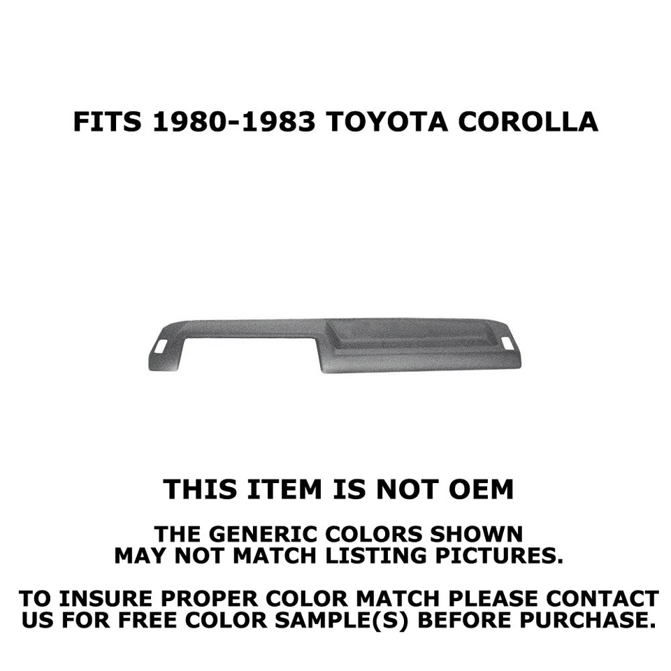Coverlay 11-314-TGR Taupe Gray Dash Board Cover for 80-83 Toyota Corolla - Image 2 of 4