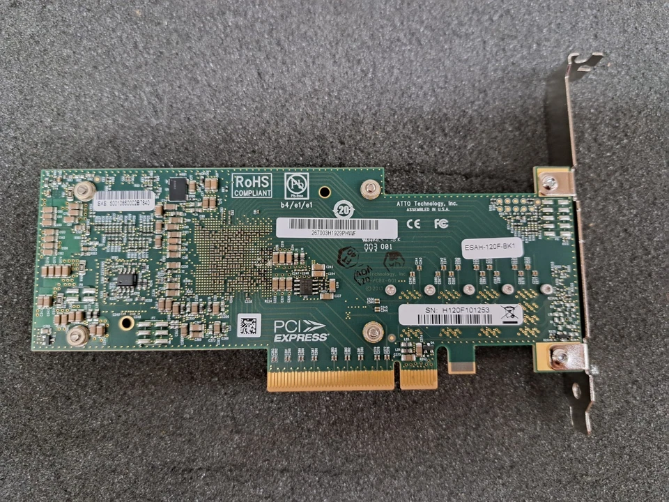 Used, Atto Tech, ESAH-120F-BK1, 8 port 12Gb/s SAS/SATA to PCIe HBA - Image 3 of 4