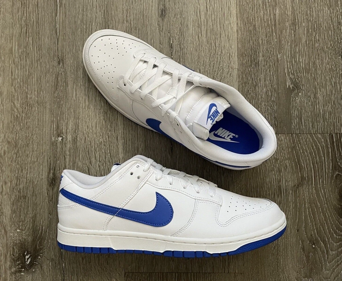 Size 9 Men Nike Dunk Low Pro B Hyper Blue Samba Silver Pre Owned 624044-461 Nike Dunk Low Pro B Hyper Blue for Sale | Authenticity  main image 2