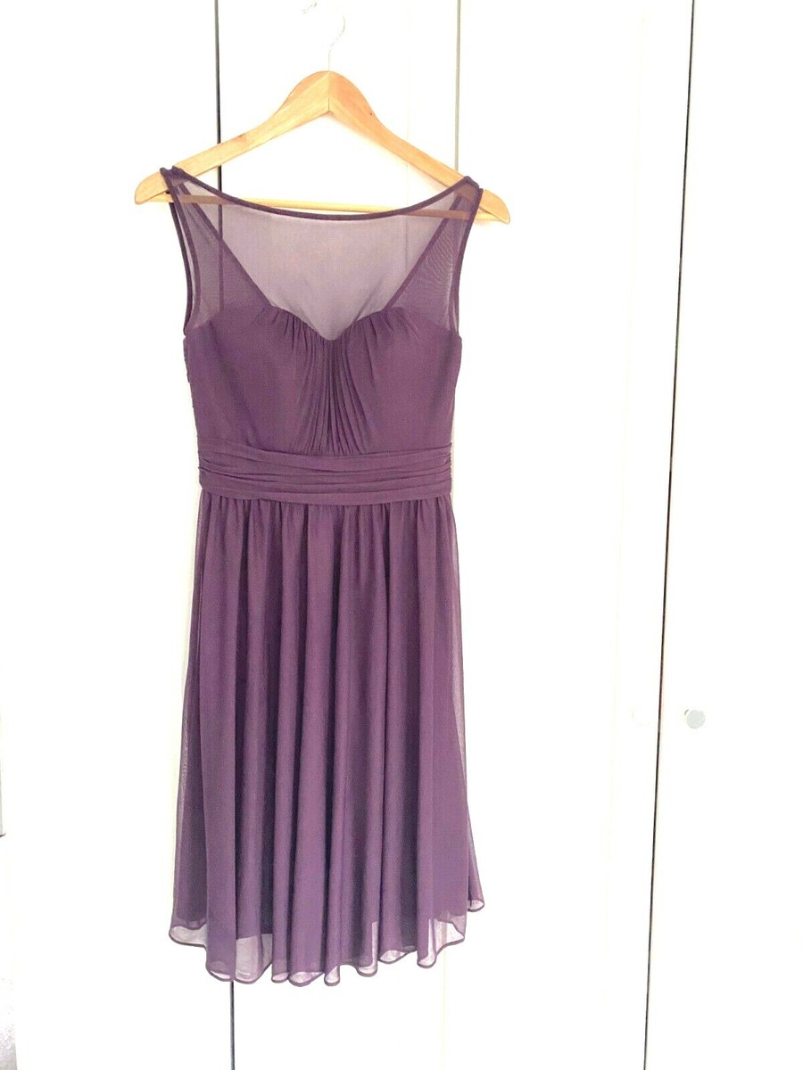 navy blue dress for baby girl Halter Purple Floral Print A-Line Chiffon Bridesmaid Dress – FancyVestido main image 1