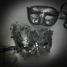 Masquerade Masks for Couples Black Masquerade Masks
