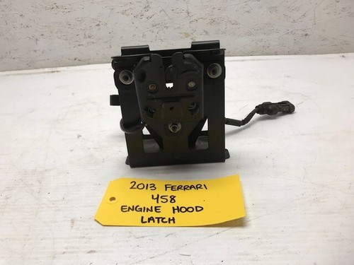 13 FERRARI 458 ITALIA REAR ENGINE LID LATCH WITH BRACKET 10 11 12 14 15 - Picture 5 of 11