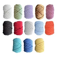 250G Chunky Yarn Arm Knitting Yarn Washable Jumbo Tubular Yarn Bulky Yarn Weight