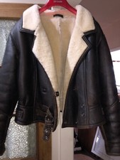Lakeland Sheepskin Flying Jacket 14 Genuine Original