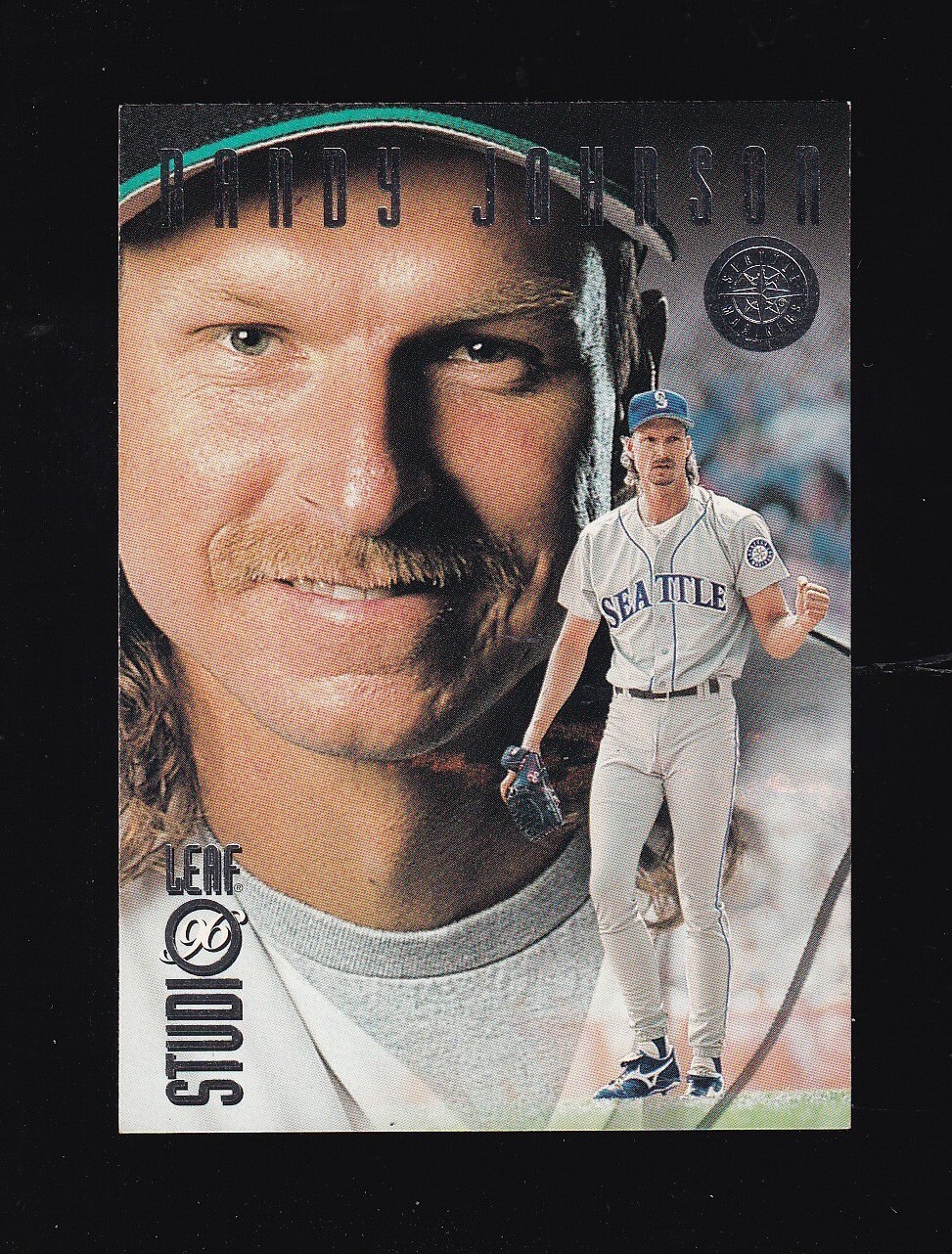 1996 Leaf Studio Randy Johnson #73 Seattle Mariners
