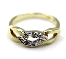 Kaedesigns Genuine New 14ct Yellow Gold Cubic  Infinity Ring Size L - Free post