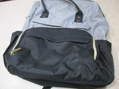 LOVEVOOK Laptop Backpack USB for Women Fashion Business Travel Gray/Black
