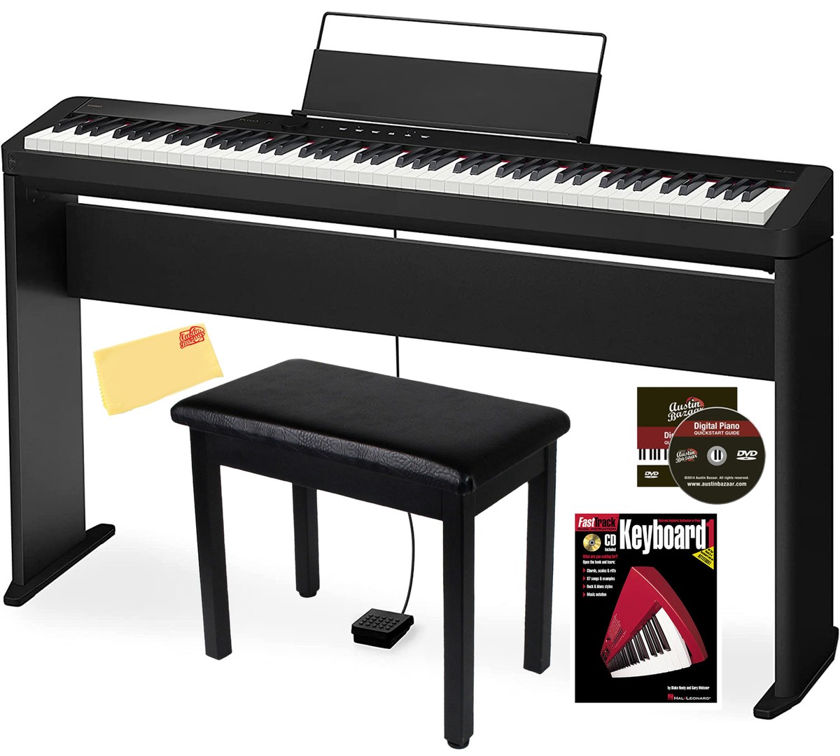 Casio CDP-S160 88-Key Compact Digital Piano w/ CS-46 Stand