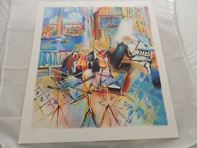 MICHAEL ROZENVAIN ''VENETIAN MELODY'' HAND SIGNED Serigraph Russian/Israeli Artist