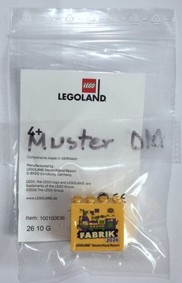 Fabrik Legoland LEGO    2026 Neu Sammelstein Sonderstein mit BPZ Günzburg D