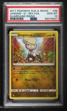 Jangmo-o Reverse Foil Pokémon Sun & Moon Guardians Rising PSA 10 GEM MT
