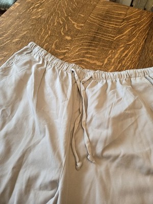 Basic Editions Tan Womens 2X Capri Pullon, Drawstring Elastic Waist