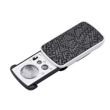 30X 60X 90X Pocket LED Light Slide-out Jewelry Magnifying Glass Magnifier Loupe;
